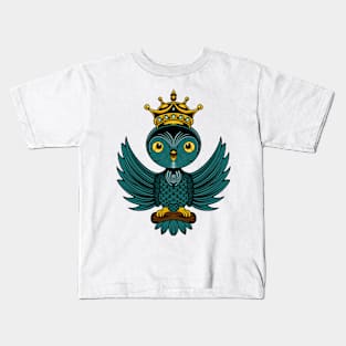 mecha cyborg  king of green bird Kids T-Shirt